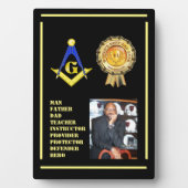 Plaque Photo Papa Mason gratuit (Devant)