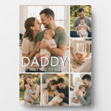 Papa, on t'aime tellement Collage personnalisé ave