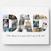 Plaque Photo Papa Photo Collage 18 Photos (Devant)