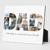 Plaque Photo Papa Photo Collage 18 Photos (Côté)