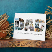 Plaque Photo Papa Photo Collage 18 Photos (Côté)