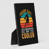 Plaque Photo Papa Rugby (Côté)