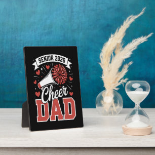 Plaque Photo Papa Senior de Cheer fier 2026