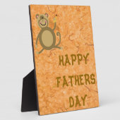 Plaque Photo Papa singe (Côté)