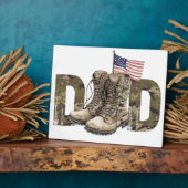 Plaque Photo Papa, tu as toujours été mon héros (Côté)