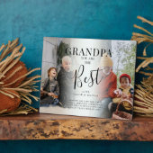 Plaque Photo 'PAPA' vous êtes les meilleures photos, nom/s & ci (Côté)