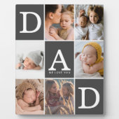 Plaque Photo Papa We Love You Photo Collage (Devant)