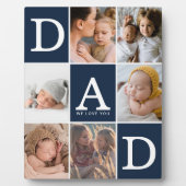 Plaque Photo Papa We Love You Photo Collage (Devant)