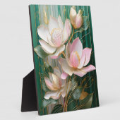 Plaque Photo Papier peint en fleurs japonais Magnolia Art (Côté)