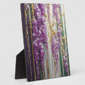 Plaque Photo Papier peint en fleurs Violet Gold Wisteria (Côté)