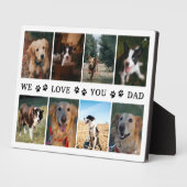 Plaque Photo Papiers Nous Vous Aimons Papa Photo Collage (Côté)