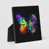 Plaque Photo Papillon arc-en-ciel (Recto)