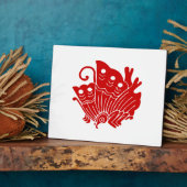 Plaque Photo Papillon asiatique Japonais Conception Kamon (Côté)