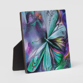 Plaque Photo Papillon Bleu (Recto)