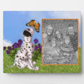 Plaque Photo Papillon de marionnettes dalmate Art Ajouter votre (Devant)