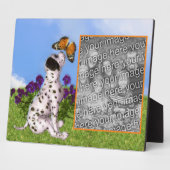 Plaque Photo Papillon de marionnettes dalmate Art Ajouter votre (Côté)