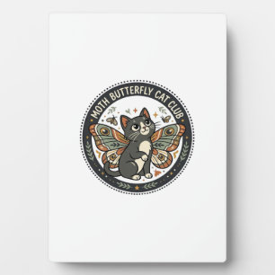 Plaque Photo Papillon de nuit Chat POD Vector Art - Papillon de