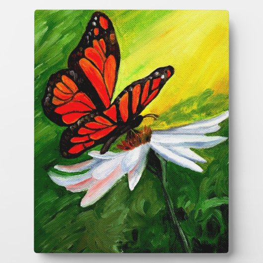 Plaque Photo Papillon monarque Majestic (Devant)