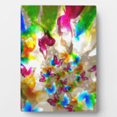Plaque Photo Papillons Abstraits (Devant)