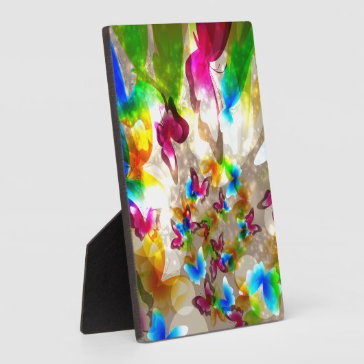 Plaque Photo Papillons Abstraits (Côté)