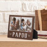 Plaque Photo Papou Russe Deux Photo Papou Grand-pa<br><div class="desc">Le panneau en bois de charme pour la Fête des pères,  les anniversaires ou la fête des grands-parents présente deux photos côte à côte sur un arrière - plan rustique avec "Papou" en dessous.</div>