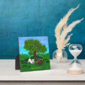 Plaque Photo Pâques - Chiot Capo et Papillon (Insitu)