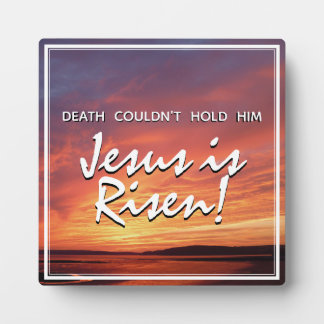Plaque Photo PÂQUES Jésus ressuscité Résurrection CHRÉTIEN