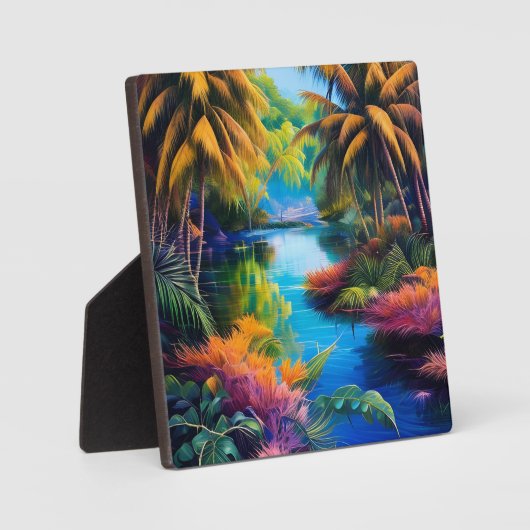 Plaque Photo Paradis tropical II (Recto)