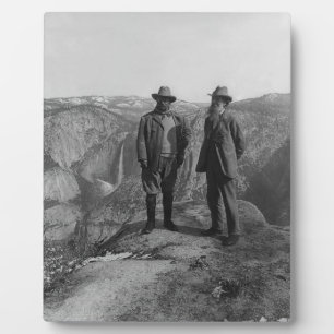 Plaque Photo Parc national de John Muir Teddy Roosevelt Yosemit