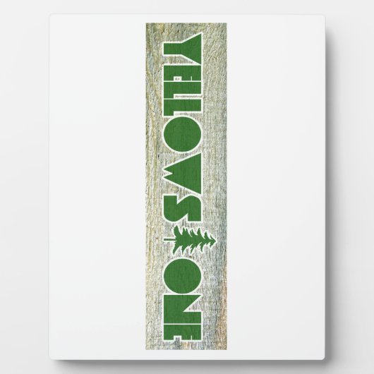 Plaque Photo Parc national de Yellowstone (Devant)