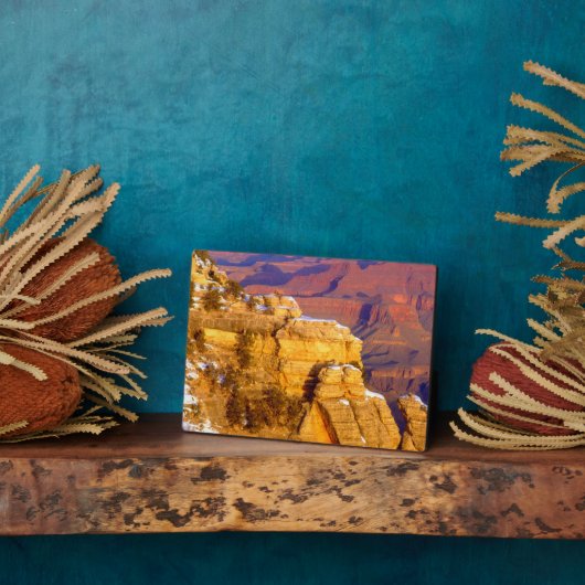 Plaque Photo Parc national du Grand Canyon en hiver (Côté)