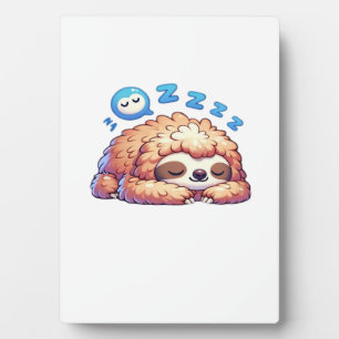 Plaque Photo Paresseux endormi Kawaii qui fait la sieste Zzz Dr