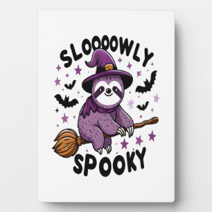 Plaque Photo Paresseux mignon Joyeux Halloween (2)