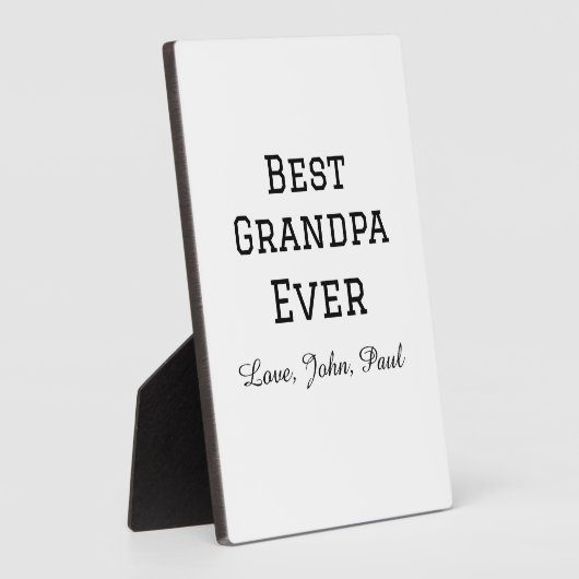 Plaque Photo Paris grand-père jamais grand-père cadeaux nom sim (Côté)