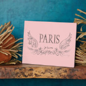 Plaque Photo PARIS Je t'aime (Côté)