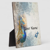 Plaque Photo Paris peacock collage (Côté)