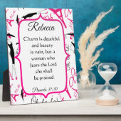 Plaque Photo Paris Thème Proverbes 31 Femme (Côté)