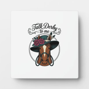 Plaque Photo Parle Derby À Moi Design De Chapeau De Cheval Vint