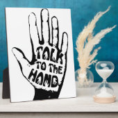 Plaque Photo Parler À La Main (Côté)