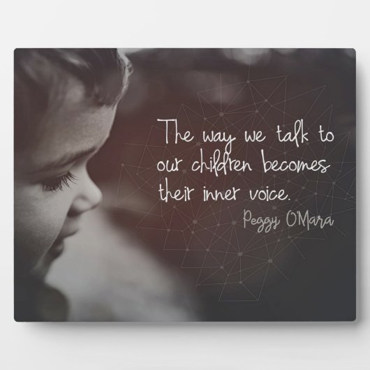 Plaque Photo Parlez à nos enfants (Devant)