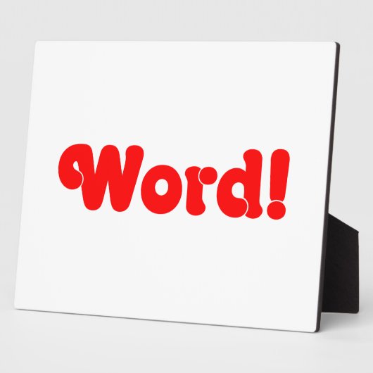 Plaque Photo Parole ! (Côté)