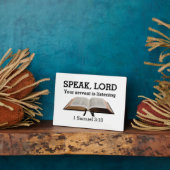 Plaque Photo Parole Personnalisée Eternel Samuel Bible Verse Ch (Côté)