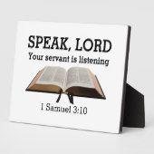 Plaque Photo Parole Personnalisée Eternel Samuel Bible Verse Ch (Côté)