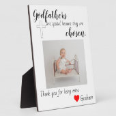 Plaque Photo Parrain baptisé (Côté)