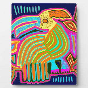 Plaque Photo Parrot d'art populaire tropical