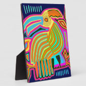 Plaque Photo Parrot d'art populaire tropical (Côté)