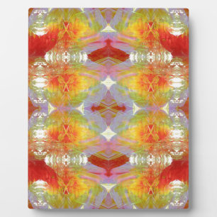 Plaque Photo Parrot feathers