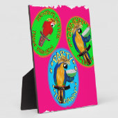 PLAQUE PHOTO PARROTS (Côté)
