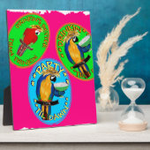 PLAQUE PHOTO PARROTS (Côté)