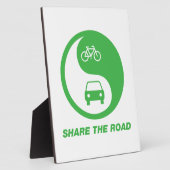 Plaque Photo Partager la route (Côté)